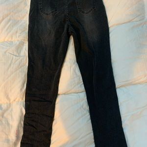 Black High Waisted Ripped Jeans